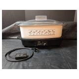 West Bend Slow Cooker with Floral Design