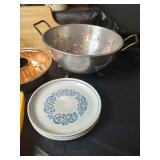 Assorted Kitchen Collection - Jello Mold, Stainless Steel Strainer, Cheese Cutting Board, Placemats and More