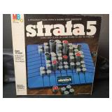 Vintage 1970s-80s Board Game Collection - Strata 5, Password, Match 4, More