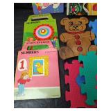Vintage Tuffy Tote Book Set, Giant Pegboard, Soft Foam Floor Puzzle and More