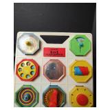 Vintage 1970s Toy Collection with Shelcore Activity Board, Doll and More