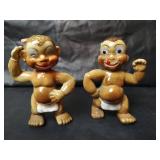 Vintage 1940s Japan Ceramic Baby Figurines Set