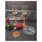 Avon Indian Tepee Wild Country After Shave and Roses Cologne Bottles,  Clear Glass Relish Dishes and More