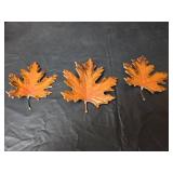 Copper and Brass Maple Leaf Wall Art