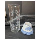 Assorted Lot - Instant Aquarium Glass Fish Bowl,  Hummingbird Etched Glass Holder,  Plastic Organizer Box and More