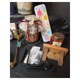 Assorted Lot - Red Wing Turquoise Dish, NIB Handheld Game and More