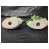 Decorative Collection - Ceramic Cow Creamer and Rose Plates Made in Japan, Ceramic Swan Candle Holders and More