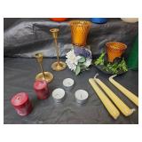 Assorted Candles and Decorative Pieces