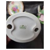 Porcelain Hummingbird Figurines and Decorative Floral Plates