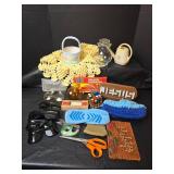 Mixed Lot - Hand Crochet Pale Yellow Doiley, Sunglasses, Glasses, Games and More