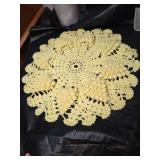 Mixed Lot - Hand Crochet Pale Yellow Doiley, Sunglasses, Glasses, Games and More