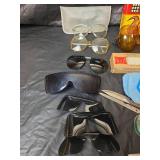 Mixed Lot - Hand Crochet Pale Yellow Doiley, Sunglasses, Glasses, Games and More