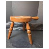 3 Legged Stool, Metal Fork and Spoon, 21 inches and Wicker Rug Beater