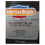 NIB Vintage Ertl 1955 Chevrolet Bel Air American Muscle Die-Cast 1/18 Model, Collector