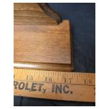 Verichron Quartz Wooden Wall Clock and Wood Shelf