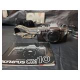 Olympus OM10 Film Camera Kit with Accessories
