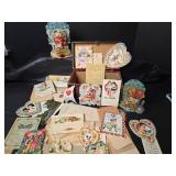 Vintage 1910s Valentine Cards, Letters and School Report Collection