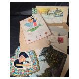 Vintage 1910s Valentine Cards, Letters and School Report Collection