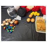 Macrame Craft Supply Lot - Beacon Cord and Beads