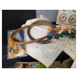 Assorted Craft Lot - Needlework, Candlewicking and More