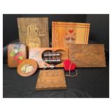 Decorative Wooden Wall Art Collection with Blessing Counter