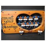Decorative Wooden Wall Art Collection with Blessing Counter