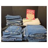 Bulk Lot Cut Up Denim for Quilting/ Patching/ Crafts and More