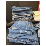 Bulk Lot Cut Up Denim for Quilting/ Patching/ Crafts and More