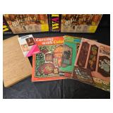 Wallcork Decorative Cork Wall Covering Set with Wood Carving Books