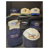 Collection of 8 Promotional Baseball Caps