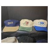 Collection of 8 Promotional Baseball Caps