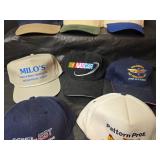 Collection of 8 Promotional Baseball Caps