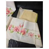 Victorian Era Dress and Baby Clothes with Accessories and Handpainted Floral Fabrics