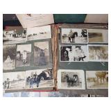 Vintage 1920s-1930s Family Photo Collection with Album, Includes Post Cards
