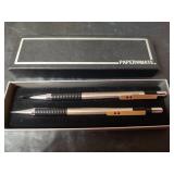 Mixed Lot - Longaberger Handwoven Basket Stamped and Dated, Electric Timex Clock, Papermate Pen Set, Key Chains and More