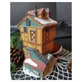 Department 56 Dickens Village J.D. Lytes Coal Merchant with Plug In Light, Ceramic House in Brown Tones Made in Lithuania with Candle and More