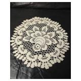 Handmade Crochet Doilies, Largest 14 inches Diameter
