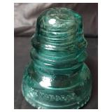 Vintage Glass Insulators Collection- Aqua Blue and Clear Glass