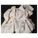 Handmade Star Pattern Cotton Quilt, Twin Size