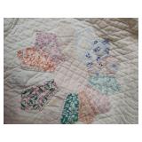 Handmade Star Pattern Cotton Quilt, Twin Size