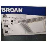 Broan 655 Bathroom Exhaust Fan with Light and Heater