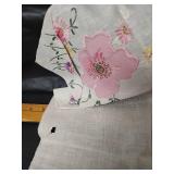 Vintage Handmade Dresser Runners Embroidered and Crochet, Apron, Pillowcases and Small Tablecloths