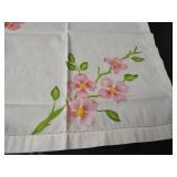 Vintage Handmade Dresser Runners Embroidered and Crochet, Apron, Pillowcases and Small Tablecloths