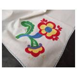 Vintage Handmade Dresser Runners Embroidered and Crochet, Apron, Pillowcases and Small Tablecloths