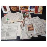 Cookbooks, Recipe Card, Clippings of Recipes and Success with Houseplants Book