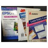 Office Supply Bundle with Metal File Box, Kodak Photo Paper, Epson Photo Paper and More