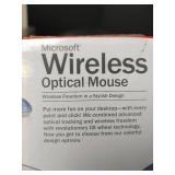Microsoft Wireless Optical Mouse with Office Accessories, Surge Protector, Telemax Surge Protector, Stapler and More