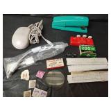 Microsoft Wireless Optical Mouse with Office Accessories, Surge Protector, Telemax Surge Protector, Stapler and More