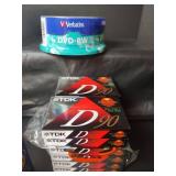 Mixed Media Storage Lot - DVD-RW, Cassettes & Cases