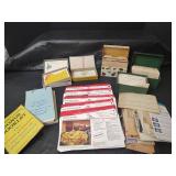 Handwritten Recipe Card Collection in Metal Recipe Boxes, Recipe Cards , Women